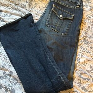 Club Monaco Dark Blue Straight Leg Jeans